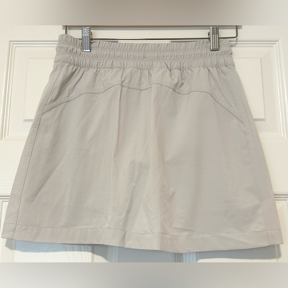 Athleta Active Gray Elastic Drawstring Waist Zip … - image 3